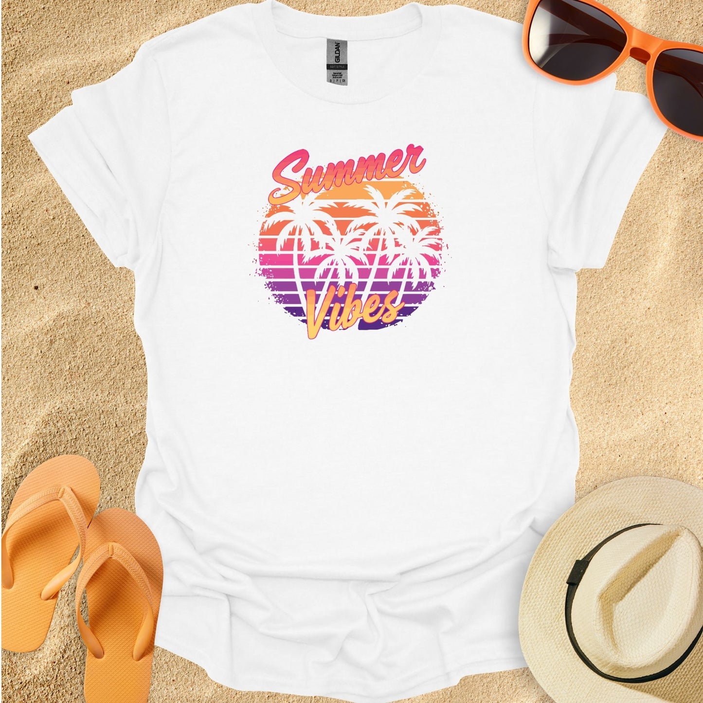 Summer Vibes Retro Sunset