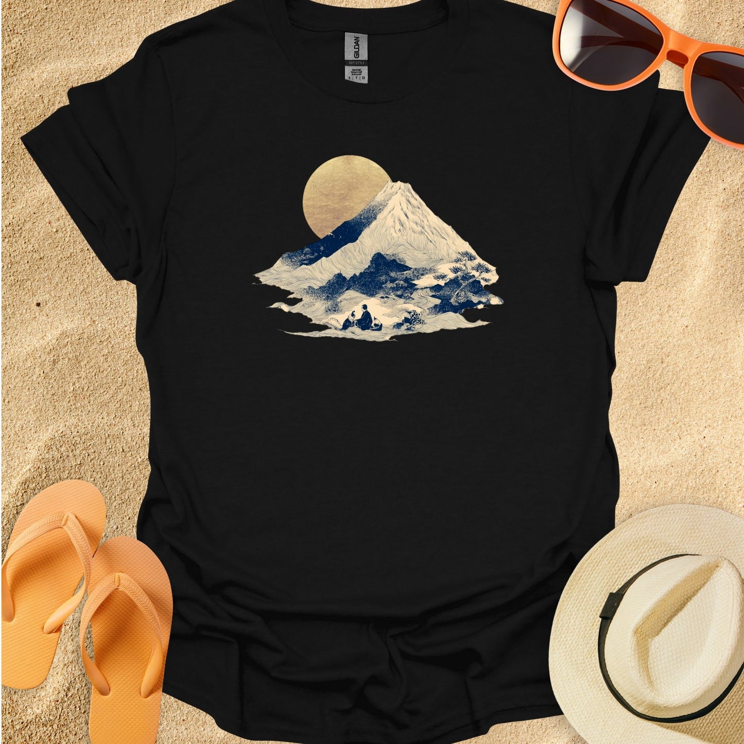 Minimal Gold Hokusai