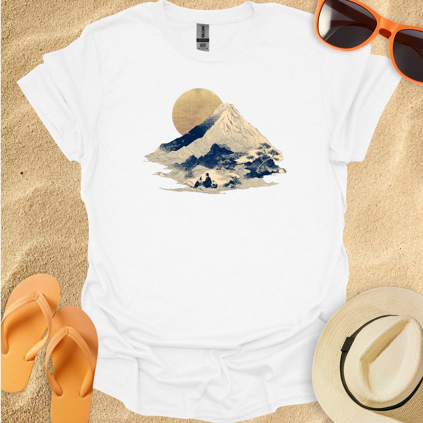 Minimal Gold Hokusai
