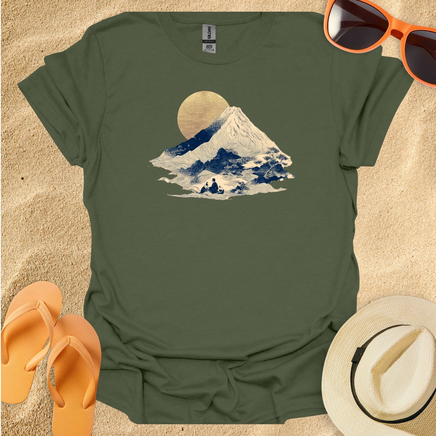 Minimal Gold Hokusai