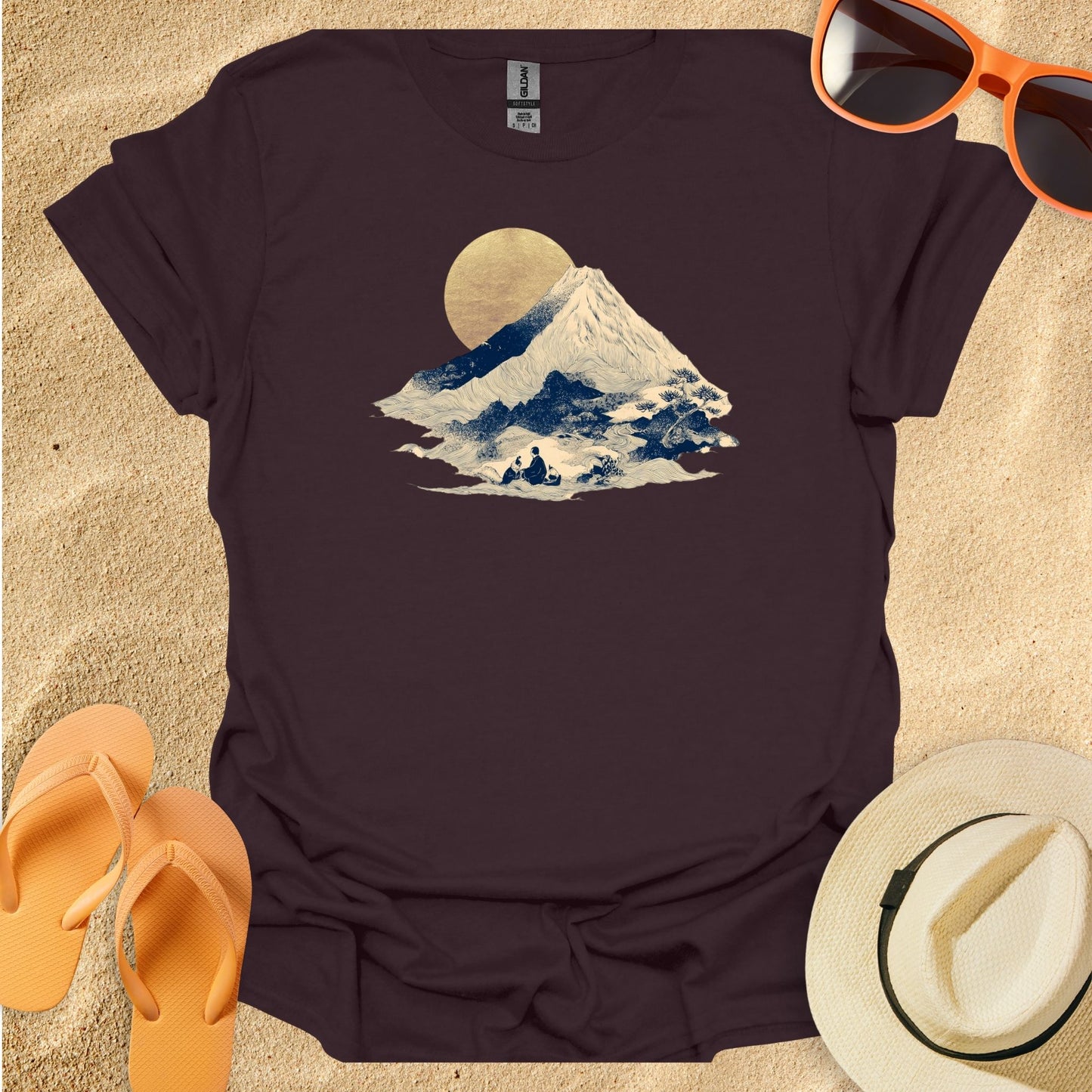 Minimal Gold Hokusai
