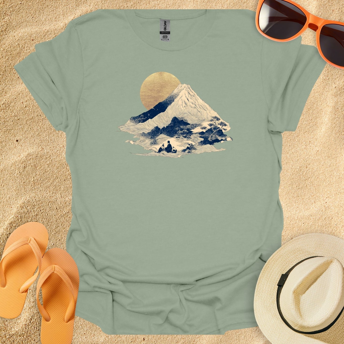 Minimal Gold Hokusai