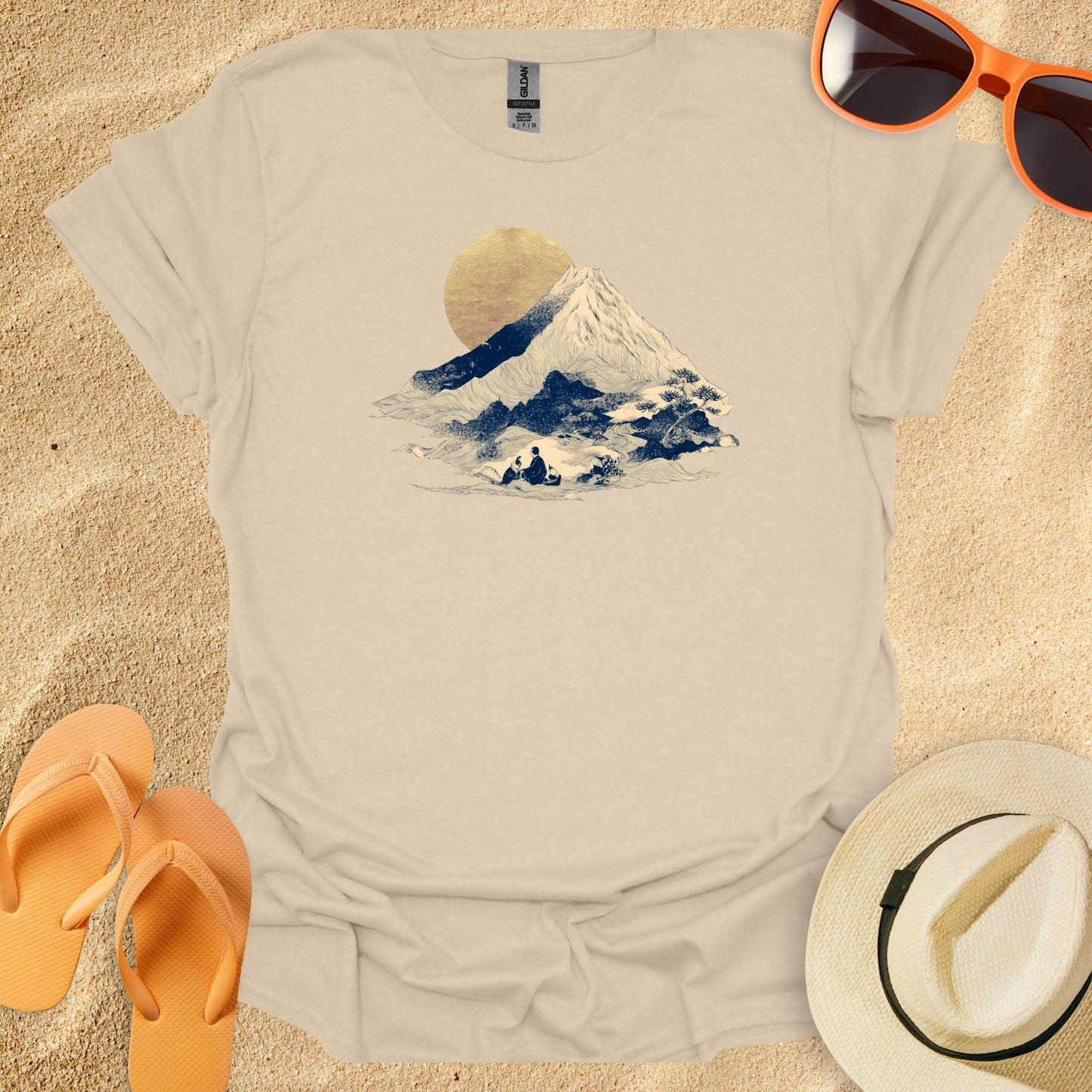 Minimal Gold Hokusai