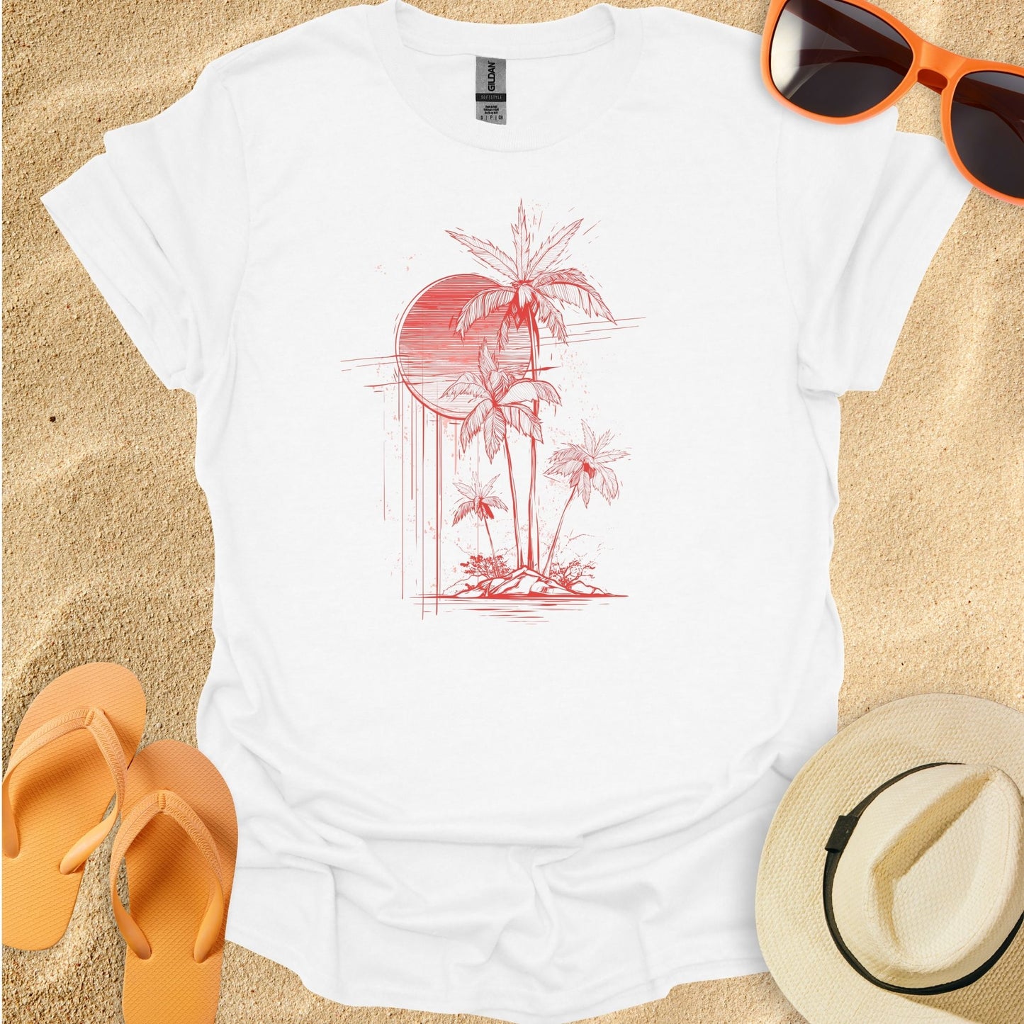Palms Line Art