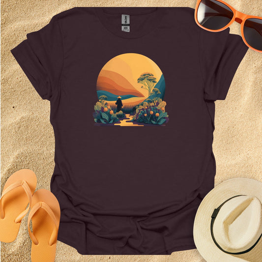 Chinese Farmer Minimalist Illustration