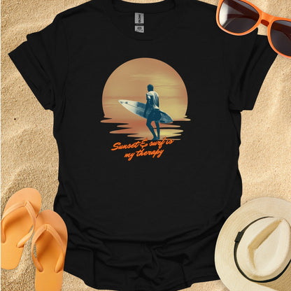 Man Sunset Surfing Therapy