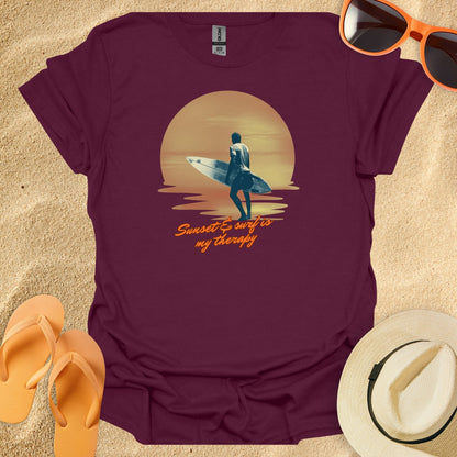 Man Sunset Surfing Therapy