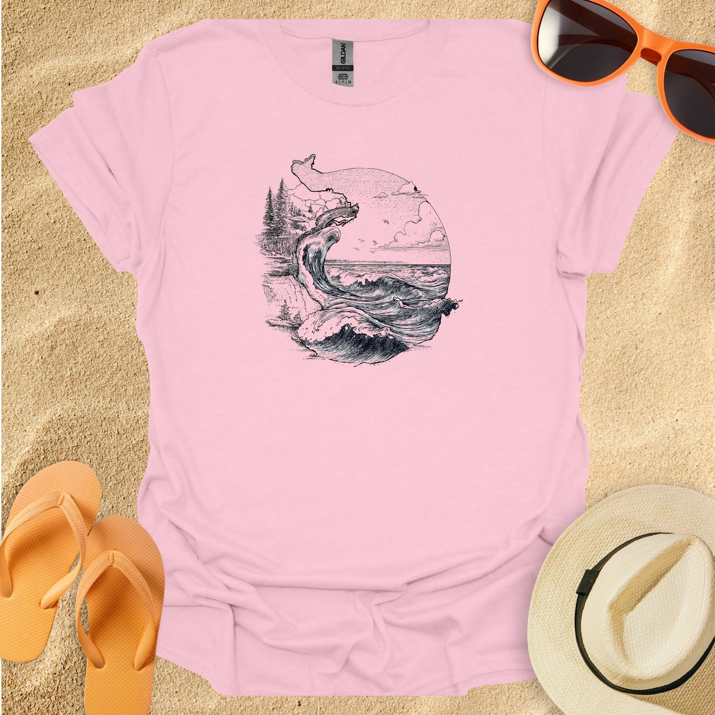 Ocean Line Art