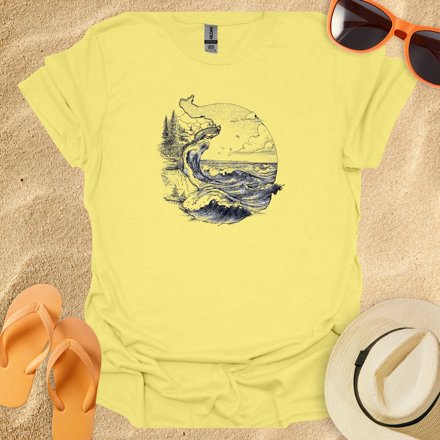 Ocean Line Art