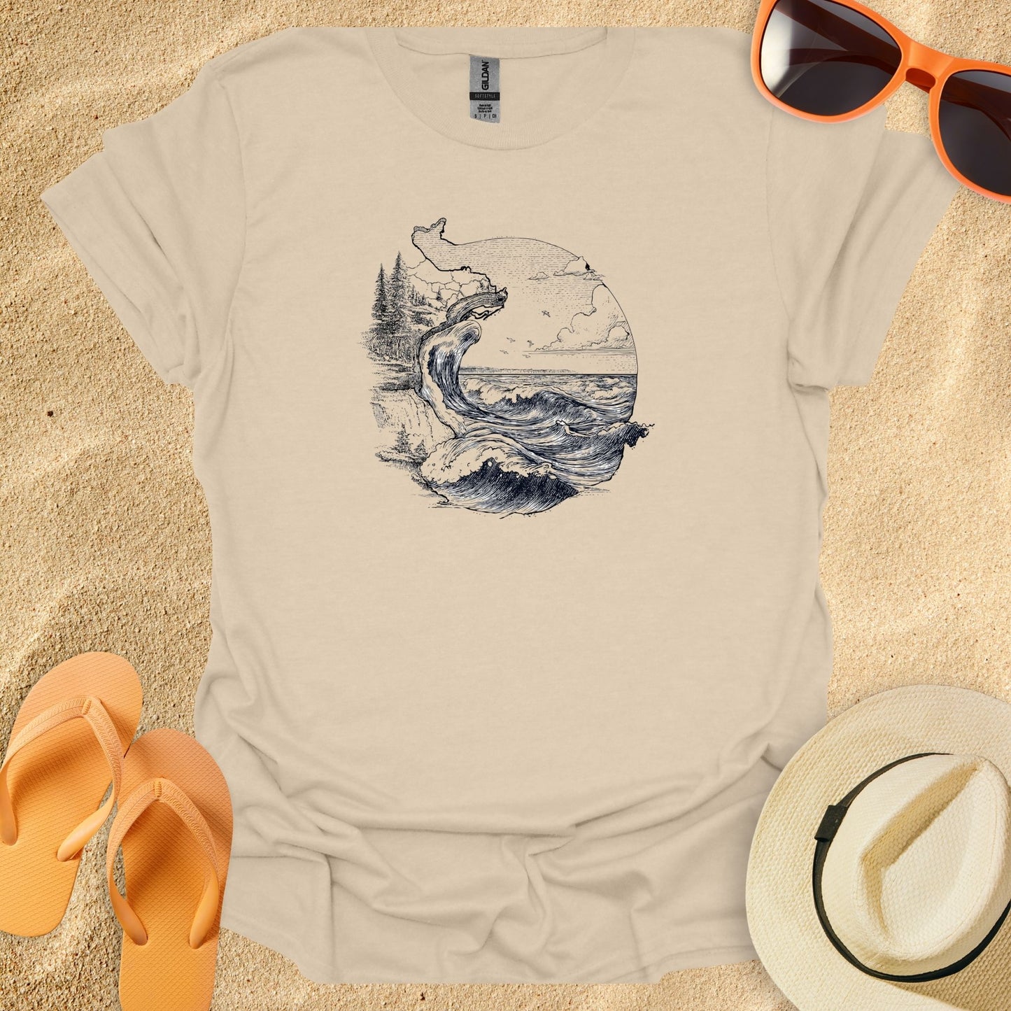 Ocean Line Art