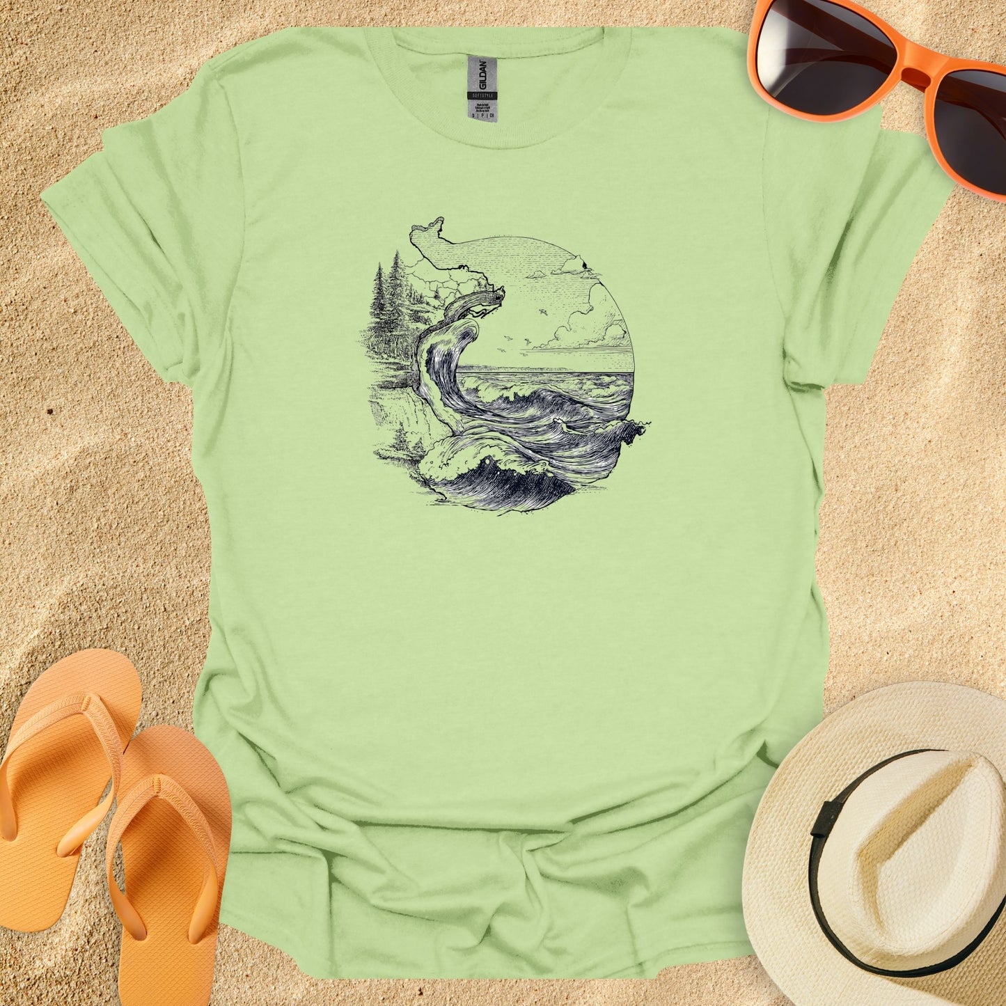 Ocean Line Art