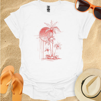 Palms Line Art